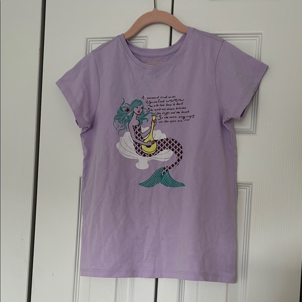 Tea girls size 8 mermaid purple Tshirt